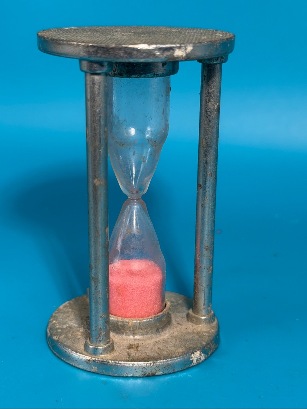 Vintage Progressus Pewter Hourglass Timer West Germany
